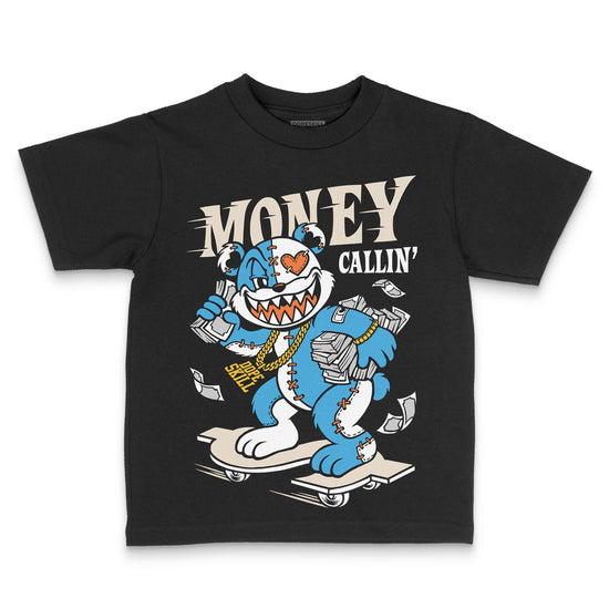Jordan 1 High OG “UNC” Reimagined DopeSkill Toddler Kids T-shirt Money Callin' Graphic Streetwear - Black