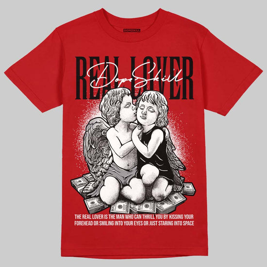 Jordan 4 Retro Toro Bravo DopeSkill T-Shirt Real Lover Graphic Streetwear - Red