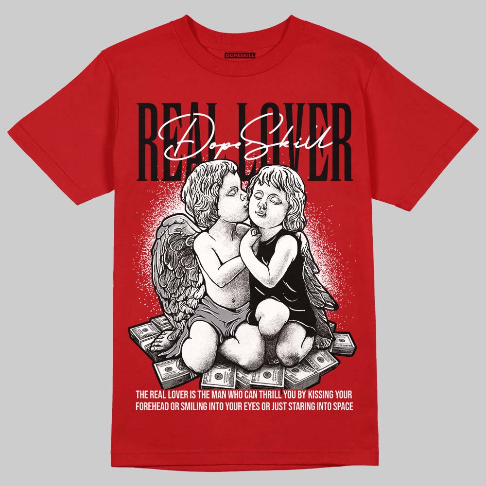 Jordan 4 Retro Toro Bravo DopeSkill T-Shirt Real Lover Graphic Streetwear - Red