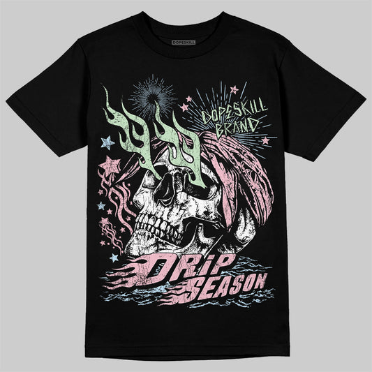 Jordan 4 Retro Valentine's Day (2026) (GS) DopeSkill T-Shirt Drip Season Graphic Streetwear - Black