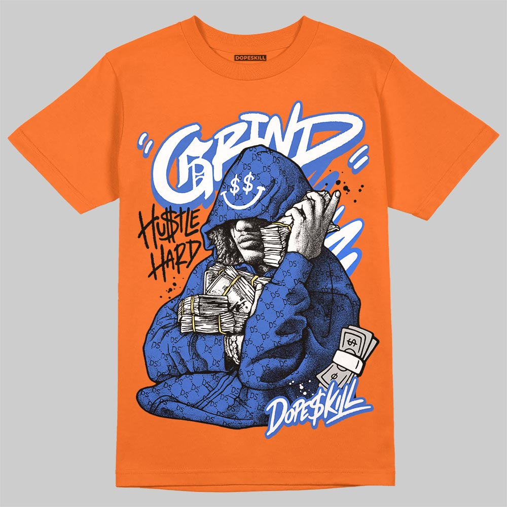 Orange Sneakers DopeSkill T-Shirt Grind Pray Graphic Streetwear - Orange