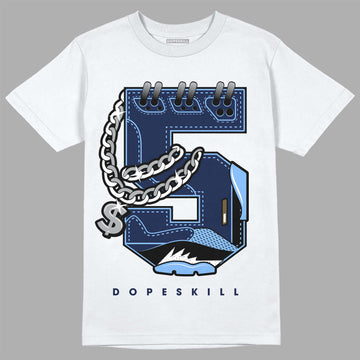 Jordan 5 SE “Georgetown” DopeSkill T-Shirt No.5 Graphic Streetwear