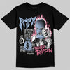 Jordan 3 GS “Denim/Pink Glow” DopeSkill T-Shirt Drip'n Never Tripp'n Graphic Streetwear - Black
