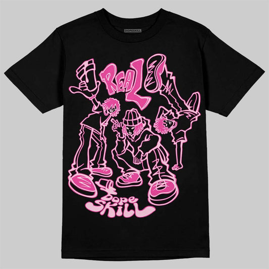 Pink Sneakers DopeSkill T-Shirt Real Y2K Players Graphic Streetwear - Black