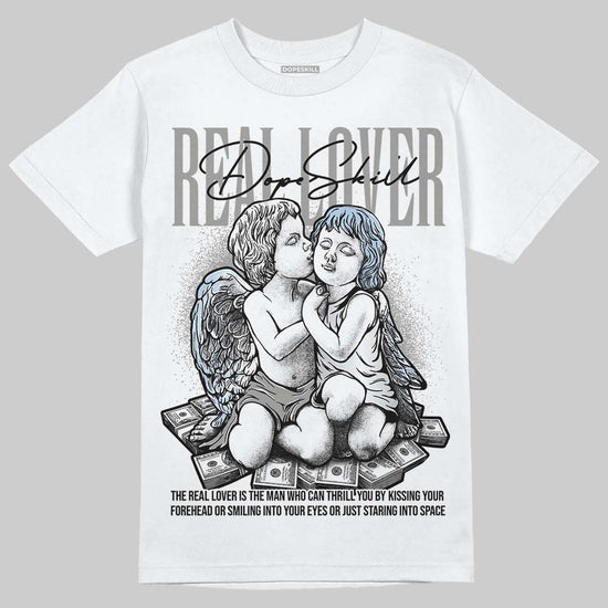 Jordan 5 "White Metallic" DopeSkill T-Shirt Real Lover Graphic Streetwear - WHite