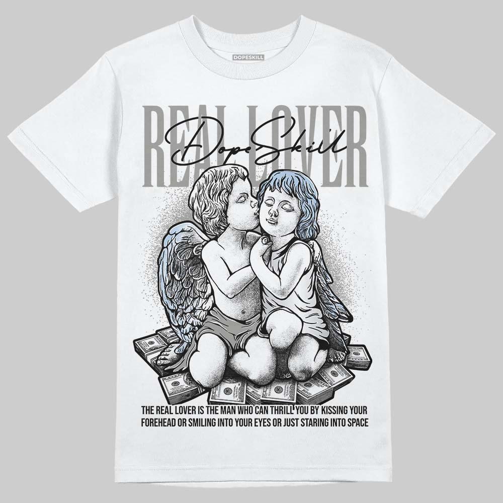 Jordan 5 "White Metallic" DopeSkill T-Shirt Real Lover Graphic Streetwear - WHite