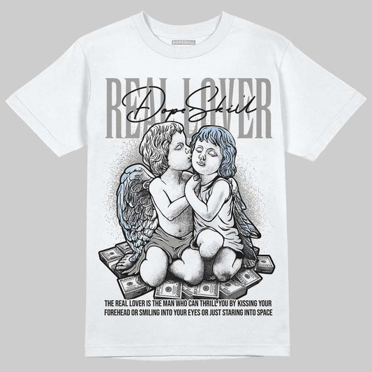 Jordan 5 "White Metallic" DopeSkill T-Shirt Real Lover Graphic Streetwear - WHite