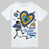 Royal Blue Sneakers DopeSkill T-Shirt Make Things Happen Graphic Streetwear - White