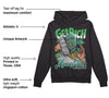 Green Glow 1s DopeSkill Hoodie Sweatshirt Get Rich Graphic