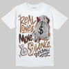 Jordan 1 High OG Love Letter DopeSkill T-Shirt Real Ones Move In Silence Graphic Streetwear - White 