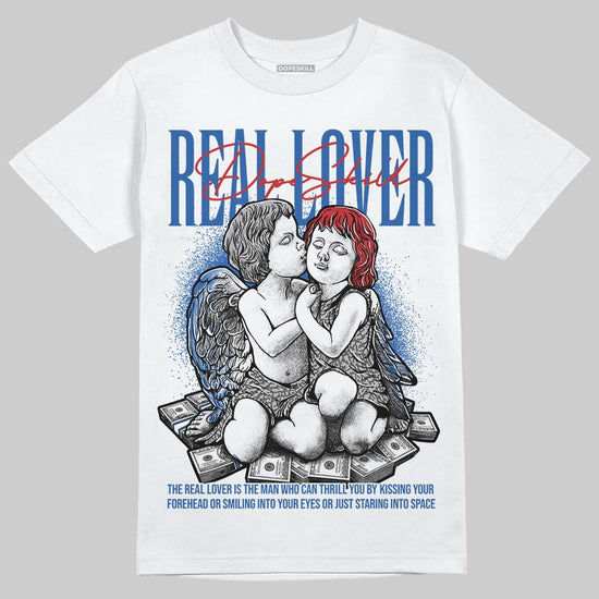 Jordan 3 "True Blue" DopeSkill T-Shirt Real Lover Graphic Streetwear - White