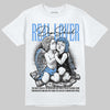 Jordan 5 Black University Blue DopeSkill T-Shirt Real Lover Graphic Streetwear - White
