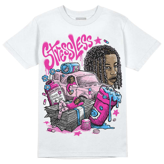 Pink Sneakers DopeSkill T-Shirt Stressless Graphic Streetwear - White