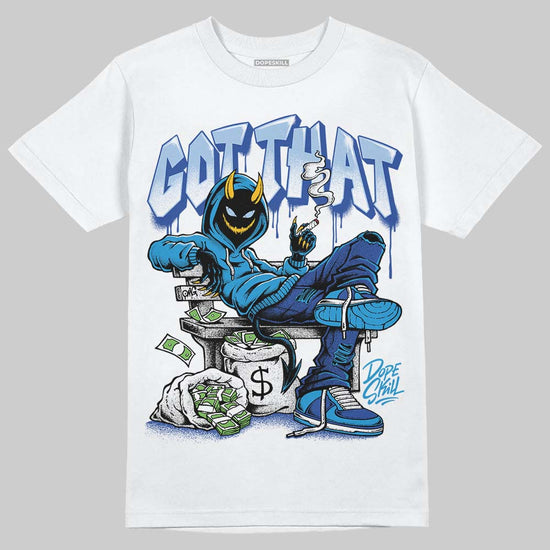 Royal Blue Sneakers DopeSkill T-Shirt Got That Graphic Streetwear - White