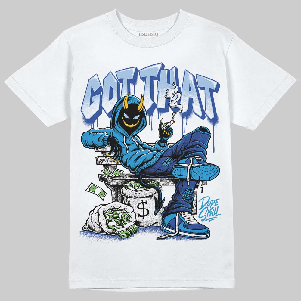 Royal Blue Sneakers DopeSkill T-Shirt Got That Graphic Streetwear - White