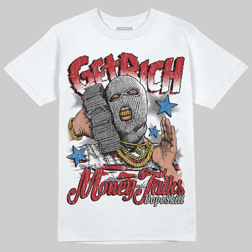 Jordan 8 Retro Bugs Bunny (2025) DopeSkill T-Shirt Get Rich Graphic Streetwear - White