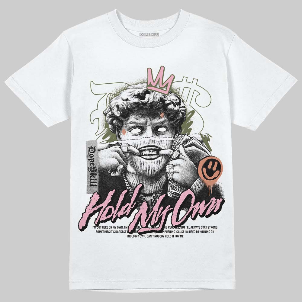 SB Dunk Low Pro x Arts-Rec Skateshop Rust Pink and Rough Green DopeSkill T-Shirt In My Way Graphic Streetwear - White