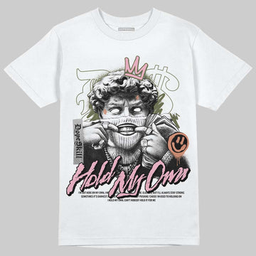 SB Dunk Low Pro x Arts-Rec Skateshop Rust Pink and Rough Green DopeSkill T-Shirt In My Way Graphic Streetwear - White