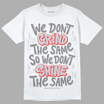 Grey Sneakers DopeSkill T-Shirt Grind Shine Graphic Streetwear - White