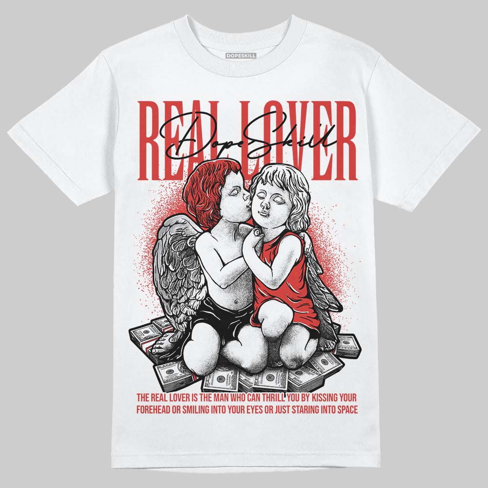 Jordan 4 Retro Toro Bravo DopeSkill T-Shirt Real Lover Graphic Streetwear - White