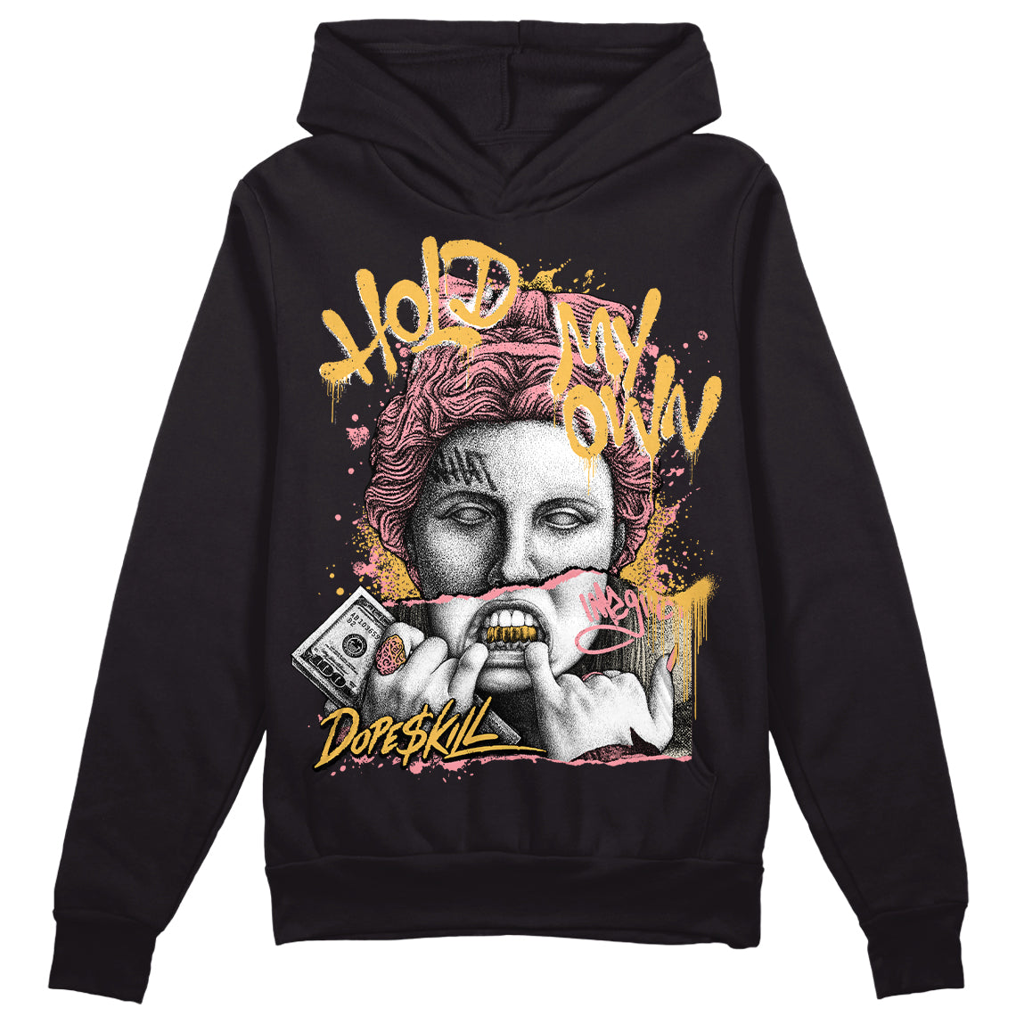 Jordan 3 GS “Red Stardust” DopeSkill Hoodie Sweatshirt Hold My Own Graphic Streetwear - Black 