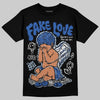 Awake NY x Jordan 5 Retro 'Black Racer Blue' DopeSkill T-Shirt False Love Graphic Streetwear - Black