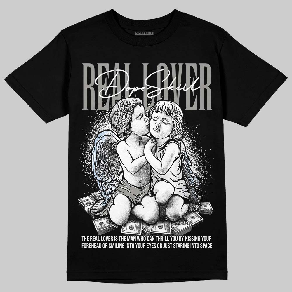 Jordan 5 "White Metallic" DopeSkill T-Shirt Real Lover Graphic Streetwear - Black