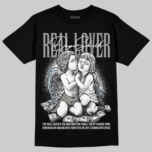 Jordan 5 "White Metallic" DopeSkill T-Shirt Real Lover Graphic Streetwear - Black