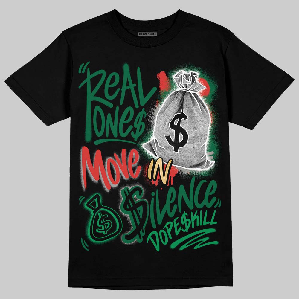 Teyana Taylor x Jordan 3 “Concrete Rose” DopeSkill T-Shirt Real Ones Move In Silence Graphic Streetwear - black