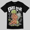 Jordan 5 “Luminous Green” DopeSkill T-Shirt False Love Graphic Streetwear - Black