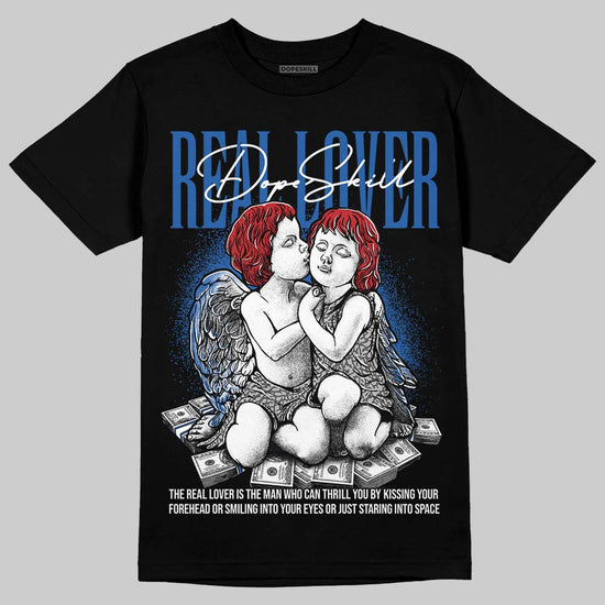 Jordan 3 "True Blue" DopeSkill T-Shirt Real Lover Graphic Streetwear - Black