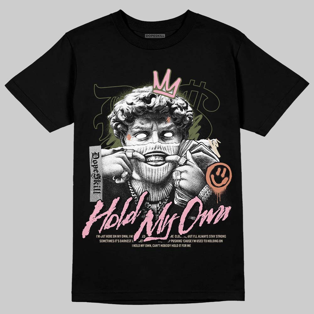 SB Dunk Low Pro x Arts-Rec Skateshop Rust Pink and Rough Green DopeSkill T-Shirt In My Way Graphic Streetwear - Black
