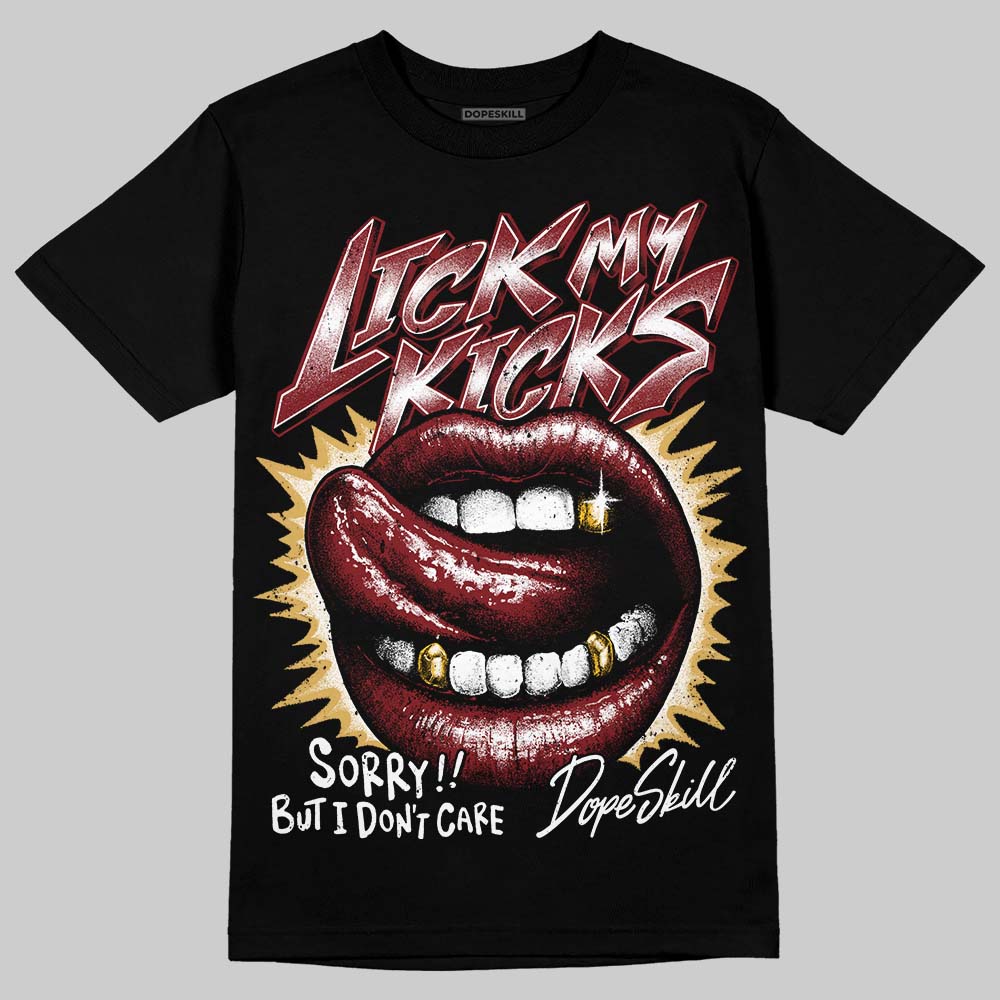 Dunk Low SE Sisterhood Sail Team Red W DopeSkill T-Shirt Lick My Kicks Graphic Streetwear - Black