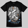 Jordan 6 University Blue DopeSkill T-Shirt Money Longer Graphic Streetwear - Black