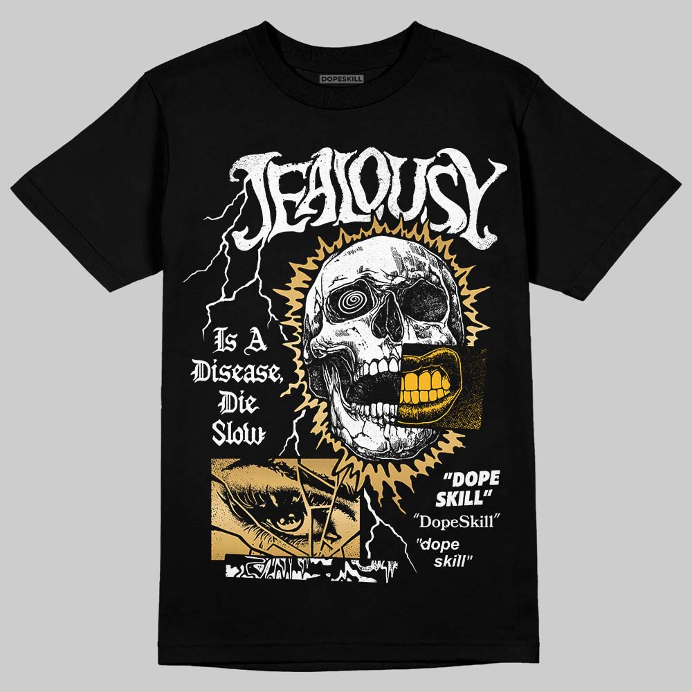 Jordan 12 Retro 'Taxi' 2025 DopeSkill T-Shirt Jealousy Graphic Streetwear - black