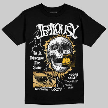 Jordan 12 Retro 'Taxi' 2025 DopeSkill T-Shirt Jealousy Graphic Streetwear - black