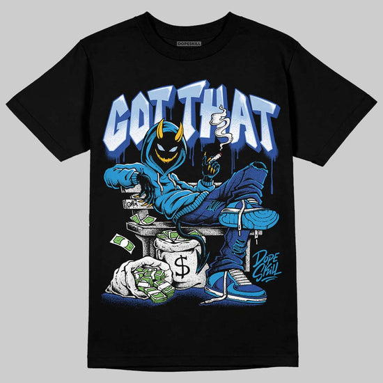 Royal Blue Sneakers DopeSkill T-Shirt Got That Graphic Streetwear - Black