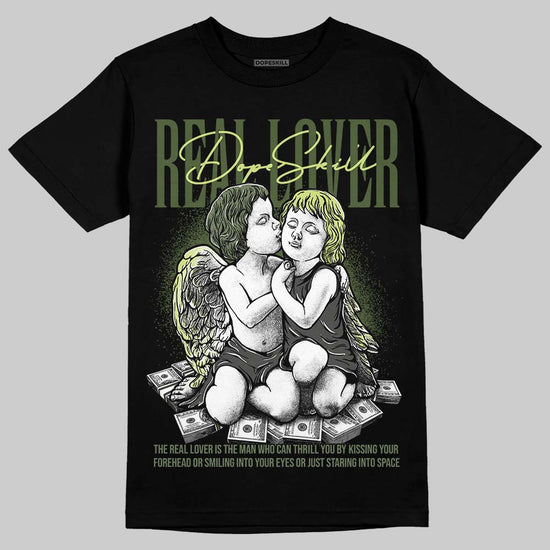 New Balance 1890 Faded Black Utility Green DopeSkill T-Shirt Real Lover Graphic Streetwear - Black