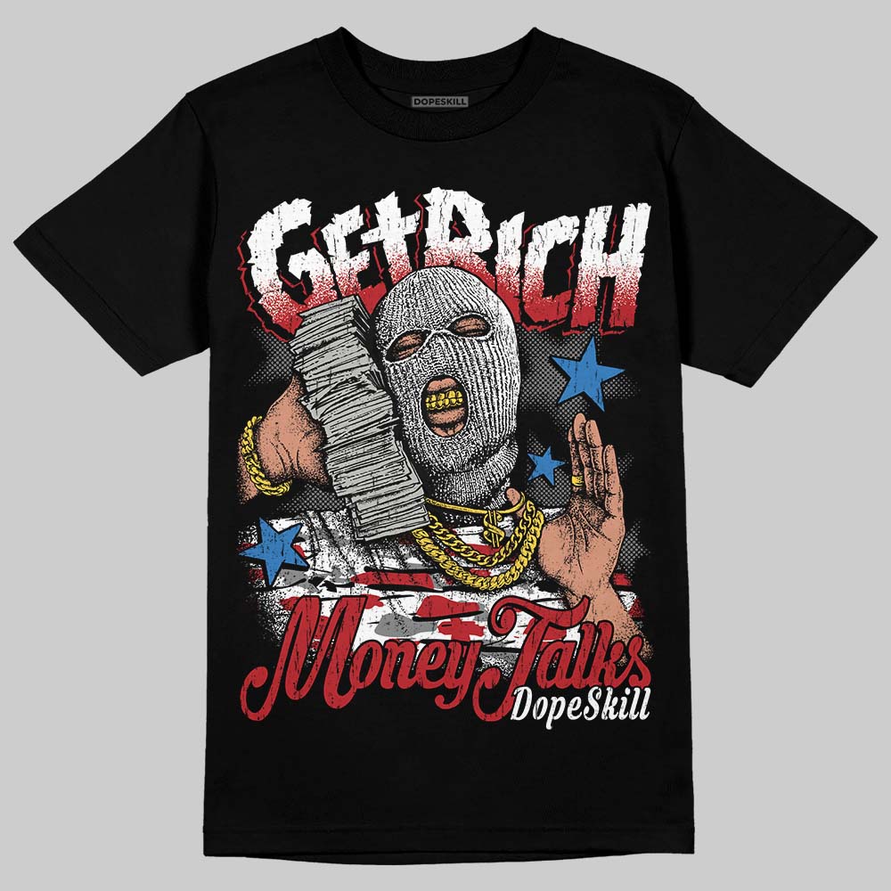 Jordan 8 Retro Bugs Bunny (2025) DopeSkill T-Shirt Get Rich Graphic Streetwear - Black