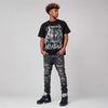 Black University Blue 5s DopeSkill T-Shirt No Fear Graphic