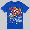 Royal Blue Sneakers DopeSkill T-Shirt Make Things Happen Graphic Streetwear - Royal