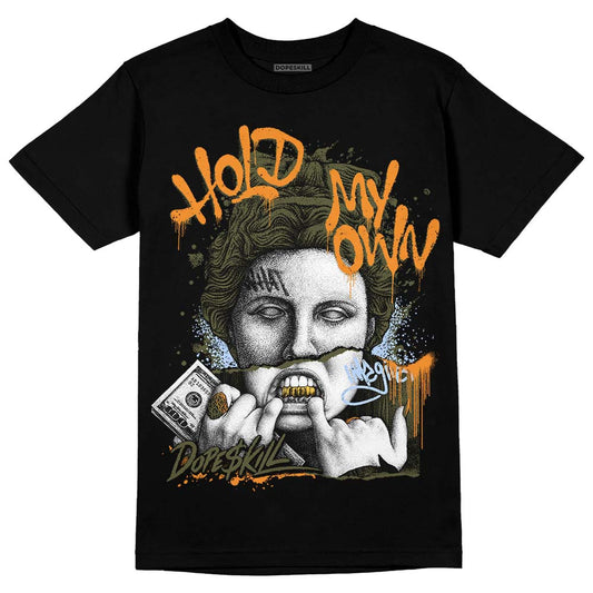 Jordan 5 "Olive" DopeSkill T-Shirt Hold My Own Graphic Streetwear - Black