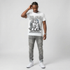 White Metallic 5s DopeSkill T-Shirt Real Lover Graphic