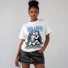 Black University Blue 5s DopeSkill T-Shirt Real Lover Graphic