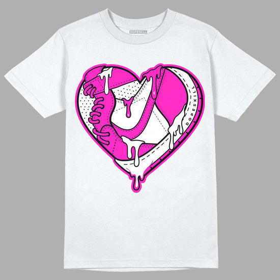 Dunk Low GS “Active Fuchsia” DopeSkill T-Shirt Heart Jordan 1 Graphic Streetwear - White