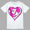 Dunk Low GS “Active Fuchsia” DopeSkill T-Shirt Heart Jordan 1 Graphic Streetwear - White