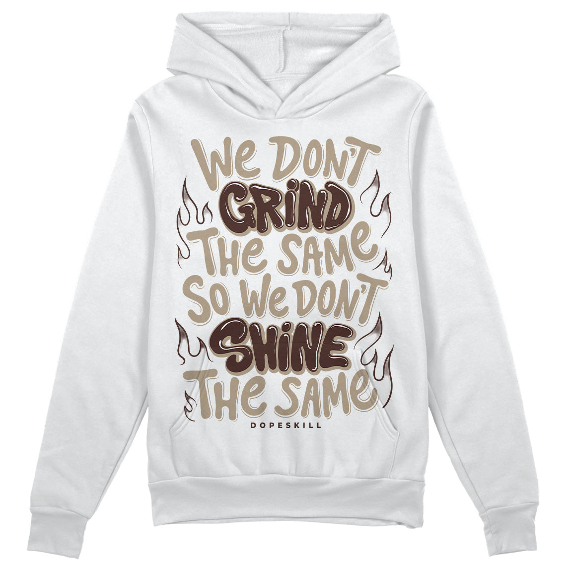 Jordan 1 High OG “Latte” DopeSkill Hoodie Sweatshirt Grind Shine Graphic Streetwear - White 