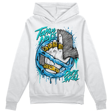 Jordan 4 Retro Military Blue DopeSkill Hoodie Sweatshirt Takin No L's Graphic Streetwear - White