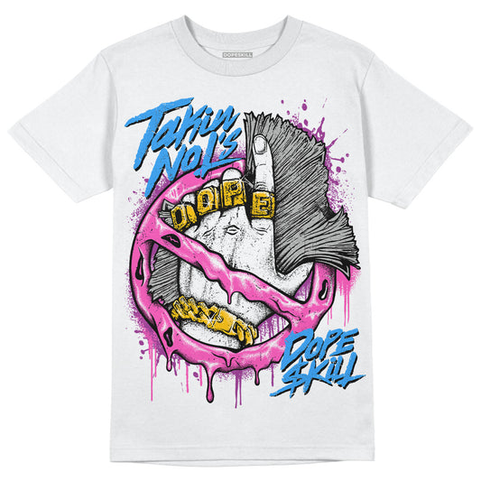 Jordan 4 GS “Hyper Violet” DopeSkill T-Shirt Takin No L's Graphic Streetwear - White