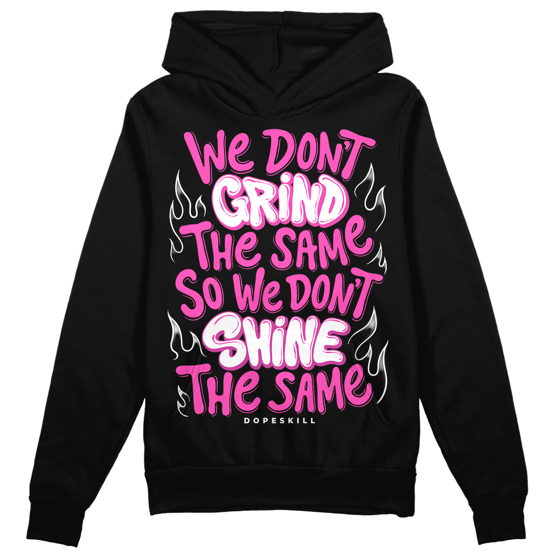 Jordan 4 GS “Hyper Violet” DopeSkill Hoodie Sweatshirt Grind Shine Graphic Streetwear - Black